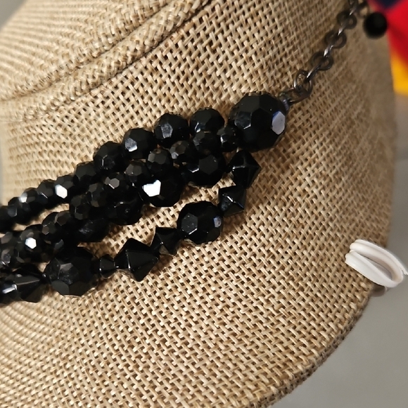 Source Unknown Multi-Strand Black Necklace - Picture 6 of 7